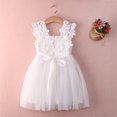 thumbnail image 2 of Kiapeise Little Girls Crochet Lace Dress Sleeveless Florals Princess Dresses, 2 of 5