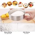 thumbnail image 4 of Stainless Steel Flour Sieve Round Flour Mesh Sifter Handheld Sifting Sieve Icing Sugar Shaker Strainer Sieve Kitchen Fine Mesh Flour Sifter Powdered Filter Mesh with 60 Mesh,15 * 15 * 4.5cm, 4 of 7