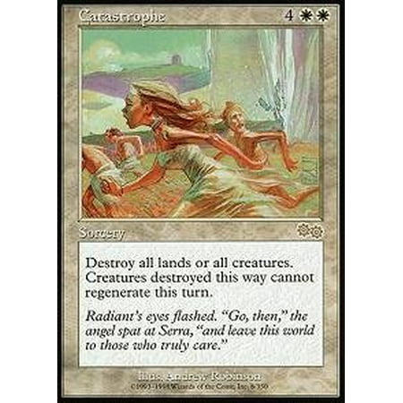 Urzas Destiny Magic Card - Catastrophe - Urza's Saga, A single individual card from the Magic: the Gathering (MTG) trading and collectible card game (TCG/CCG). By Magic: the Gathering ()