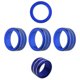 thumbnail image 1 of Para 11th 2022 cubierta de perilla de CA de volumen de aire acondicionado accesorios de anillo de cubierta de interruptor de botón de motor, azul, 1 of 5