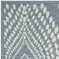 thumbnail image 4 of SAFAVIEH Bella Elisie Abstract Floral Leaf Wool Area Rug, Blue/Ivory, 9' x 12', 4 of 6