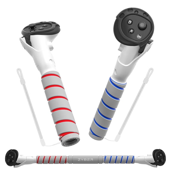 Controller Extensions Gorilla Tag Long Arms for Meta Quest 3S/Quest 3 Beat Saber Handles Golf Club Attachment VR Sticks Controller Grips for Quest 3S/3 Enhance VR Gaming Accessories