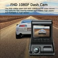 thumbnail image 3 of Dash Cam 1080P FHD 3 Channel Front Rear Inside Camera System Car DVR Recorder with Loop Recording Parking Monitor Motion Detection Wide Angle Lens and Night Vision, 3 of 8