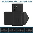 thumbnail image 6 of Allytech Galaxy S22 Ultra Wallet Case with Hand Wrist, Back Cover with Cards Slots Holder Luxury PU Leather Shockproof Anti-Scratch Bumper Phone Case for Samsung Galaxy S22 Ultra, Black, 6 of 8