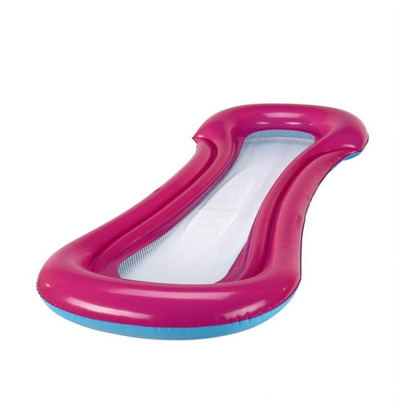 ShenMo Inflatable Pool Hammock, Floating Mattress Chair Pool Buoy Net Bed Water Mattress Sofa Aqua Lounge with Inflatable Float 160*60cm