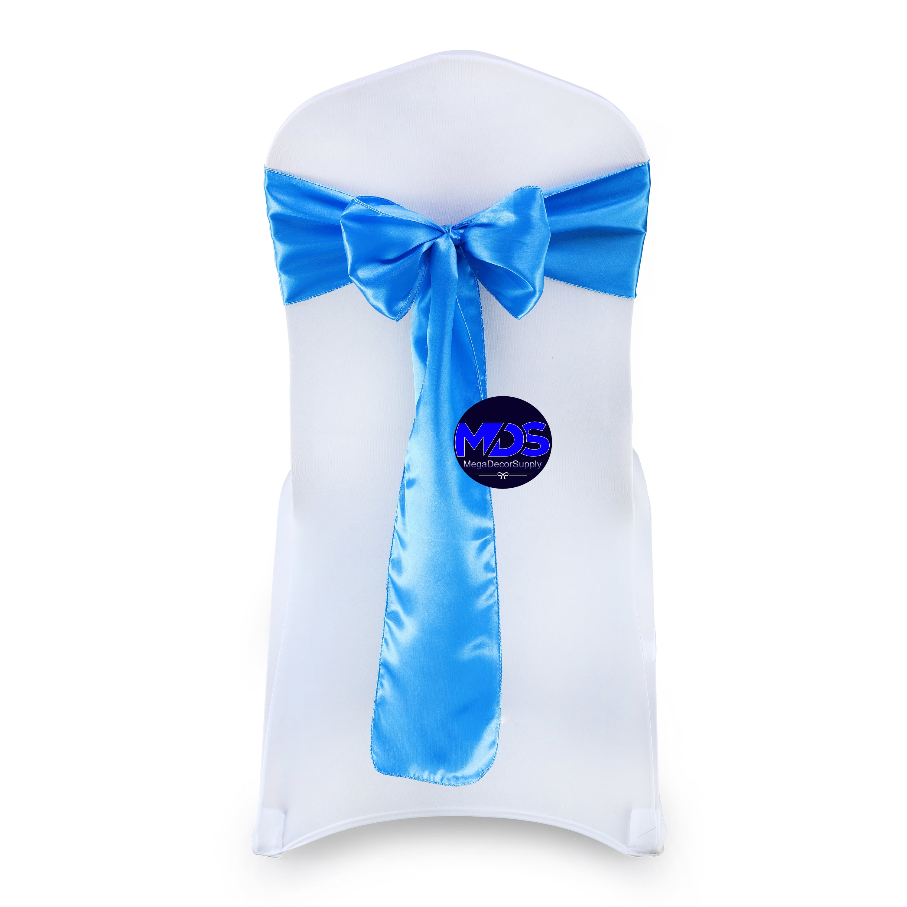 10 20 Organza Chair Sash Cover Bow for Wedding Party Banquet Venue Decoration UK 