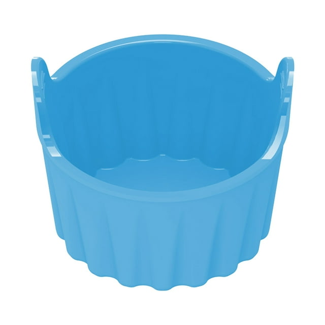 Dsscvnef Bol de Cuisson Rond en Silicone Antiadhésif pour Œufs Four Micro-Ondes Friteuse à Air Chaud Ustensiles de Cuisine Durables Résistant à la Chaleur