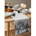 thumbnail image 6 of Boanket Dinosaurs Boy Table Runner - 90 Inch Long, Kitchen Dining Table Runner Dresser Scarves, Gray Funny Cartoon Forest Animals Farmhouse Decor for Coffee Tables Wedding Party Banquet, 6 of 8