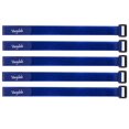 thumbnail image 1 of 5 Pcs Hook and Loop Securing Straps Tie Downs Fastening Straps (0.8"x12", Blue), 1 of 5