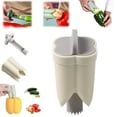 thumbnail image 1 of Nomeni Vegetable Cutter Pepper Seed Corer Remover 2024 New 2 In 1 Bell Pepper Cutter Pepper Porer Seed Remover Tool Quickly Cutting And Deseeding Bell Pepper Corer Tool For Vegetables Kitchen Gadge, 1 of 9