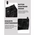 thumbnail image 5 of Aivtalk Women's PU Leather Booty Shorts Shiny Metallic Hot Pants High Waisted Bottoms Straight Leg Boyshort Panties Casual Streetwear Black M, 5 of 7