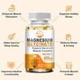 thumbnail image 5 of NATURE'S LIVE Magnesium Glycinate 400mg, High Absorption Chelated Magnesium for Muscle, Nerve & Sleep Support, 120 Capsules, 5 of 9