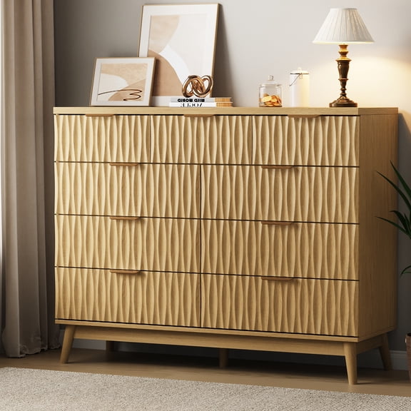 NEGYLIM 9 Drawer Dresser for Bedroom,Tall Dresser Wooden Chest of Drawers for TV Stand,Modern Storage Cabinet for Living Room, Entryway,Wood