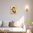 thumbnail image 6 of Horse Wall Art Canvas Rustic Horse Wall Decor Prints Framed Painting Farmhouse Flower Pictures Gifts Artwork for Bathroom Living Dining 12"x16", 6 of 6