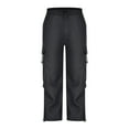 thumbnail image 7 of UVEASISHA Cargo Sweatpants for Men Big and Tall Casual Work Trousers Elastic Waist Wide Leg Jogger Pants Lightweight Quick Dry Hiking Pants with Drawstring Ankle Dark Gray 3XL, 7 of 7