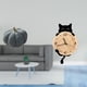 thumbnail image 2 of Reloj de pared con forma de calabaza de Halloween y gato, de peluche, decorativo, de material suave, adecuado para cumpleaños, familiares y amigos, de, 2 of 8