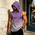 thumbnail image 5 of BRANROY Men's Athletic Tank Tops - Hooded Sleeveless Gym Tees, Breathable Muscle Fit Shirts for Summer Bodybuilding Training,Pink L, 5 of 7