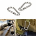 thumbnail image 4 of 10 Piezas Mosquetón de Acero Inoxidable Amarre Mosquetón Clip Mosquetón Impermeable A Prueba de Herrumbre Duradero Para Deportes Hamaca Pesca Columpio Camping Hogar Jardinería Decoración Ormromra BST3056362, 4 of 5
