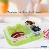 Topper Microondas Set 10 Toppers Reutilizables De Plástico STYRKA 3 Divisiones Con Tapa ...
