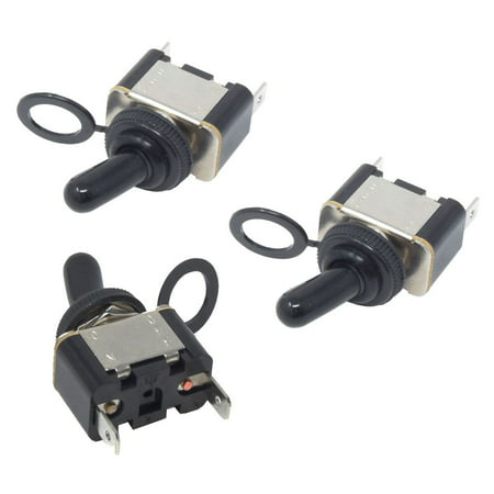 3-Pc Heavy Duty Toggle Switch 15A SPST 2-Pin ON/OFF Waterproof RZR Golf Cart