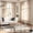 Mocha Brown, variant on 4pcs Burlap Linen Blackout Curtains For Living Room/Bedroom, Back Tab Faux Linen Textured 100% Blackout Drapes, Thermal Insulated Privacy Protection Farmhouse Window Curtains