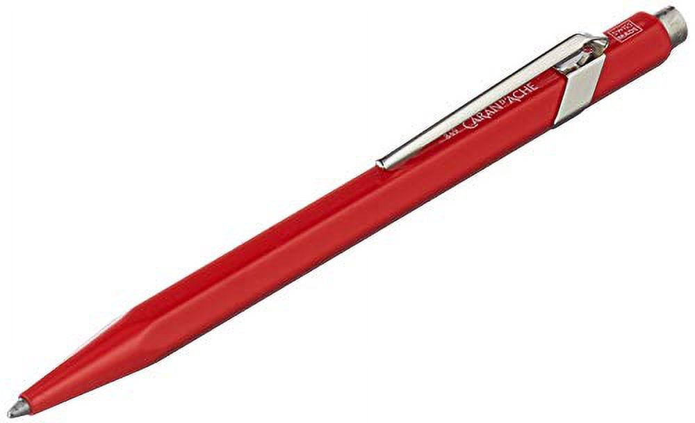 Caran D'ache 849: Metal Pen Ballpoint Red, Red Cartridge (849.020)