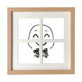 thumbnail image 1 of Lovely Yes Cute Chat Face Cartoon Frame Wall Tabletop Display 4 Openings Picture, 1 of 3