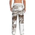 thumbnail image 7 of Salouo Woodland Forest With Deers Print Pajama Pants for Men, Lounge Pants Elastic Waistband Casual Men's sleepwear Loungewear Sleep Pajama Pant -Medium, 7 of 7