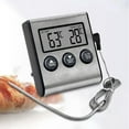 thumbnail image 2 of Oven Thermometer, Kitchen Sugar Baked Food Thermometer Timer Alarm Oven Meat Barbecue Electronic Thermometer, 2 of 5