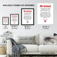 thumbnail image 3 of Artery8 Love Poem Horror Fan Husband Romantic Poetry Fun Bedroom Art Print Framed Poster Wall Decor 12x16 inch, 3 of 3