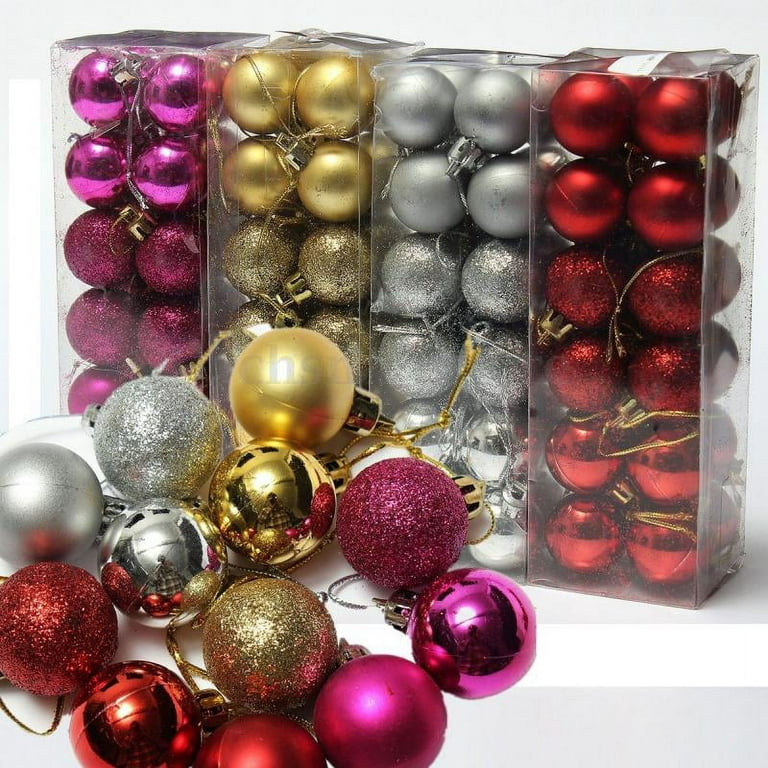 Sparkling Mini Christmas Ornaments, 8 pieces with Hooks, Pave Ball  Miniatures, Color Mix Varies, Adorabilities