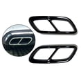 thumbnail image 4 of 1 par de cubiertas de tubo de escape, molduras, accesorios, decoración , cubiertas de varillas de decoración exterior aptas para Mercedes x253 negro Soledad Cubierta de tubo de escape, 4 of 7