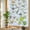 DarkOlive White, variant on Rainbow Window Privacy Film, Blue Dinosaur Static Cling Decorative Window Film PVC, Vintage Letters Farm Animals No Glue UV Blocking Glass Covering, Removable Stained Glass Sticker 23.6''x59''