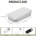 thumbnail image 2 of Metal Tin Box, 3 Pcs Mini Slide Top Tin Containers, Rectangular Empty Hinged Tins, Portable Box Containers, Home Organizer for Jewelry Crafts Candy Gift Card Holder,2 x 1 x 0.4 in, 2 of 9