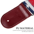 thumbnail image 3 of LNGOOR Sangle de Guitare Basse Réglable pour Guitare Électrique Motif Drapeau USA Sangle d'Instrument Sangle de Guitare, 3 of 6