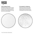 thumbnail image 5 of VIGO Peony Modern White Matte Stone 20 in. L x 15 in. W x 5 in. H Vessel Bathroom Sink, 5 of 10