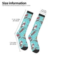 thumbnail image 2 of Sikiie Sea Otters Family In Blue Water Knee Socks, High Socks Long Stretchy Sock Women Knee High Stocking, Long Socks for Women, 2 of 6