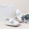thumbnail image 6 of Dakaela 0-12M Baby Boys Girls Shoes Toddler Non Slip Fashion Sneakers Infant First Walking Crib Shoes Newborn Loafers Flats with Hook Loop Black, 6 of 9