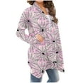 thumbnail image 6 of Ounisa Women Halloween Cardigan Webs Graphic Shirt Knitting Long Sleeve Open Front Outwear Knitted Sweaters Coat Thanksgiving Top, 6 of 6