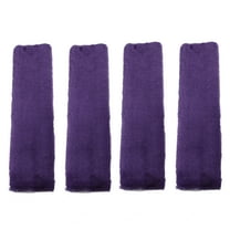 Unique Bargains 4 Pcs Plush Car Seat Belt Protector Pads Purple