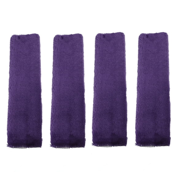 Unique Bargains 4 Pcs Plush Car Seat Belt Protector Pads Purple
