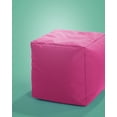 thumbnail image 4 of Cube Brava Pouf Ottoman Foot Rest - Pink - Modern Square Bean Bag Chair with Water Repellent Fabric - Floor Pouf for Living Room, Bedroom or Patio - Foot Rest for Indoor and Outdoor, 4 of 11