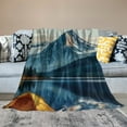 thumbnail image 2 of Autua  Camping Fleece Blanket ,Rustic Farmhouse Camping Throw Bed Blanket,Nature Scenery Tent Sherpa Blanket Kids Boys Girls,Explore Camper Rv Fuzzy Blanket 50x60in, 2 of 6