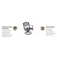 thumbnail image 3 of Homestyles Sanibel Aluminum Outdoor Swivel Rocking Chair in Black, 3 of 4