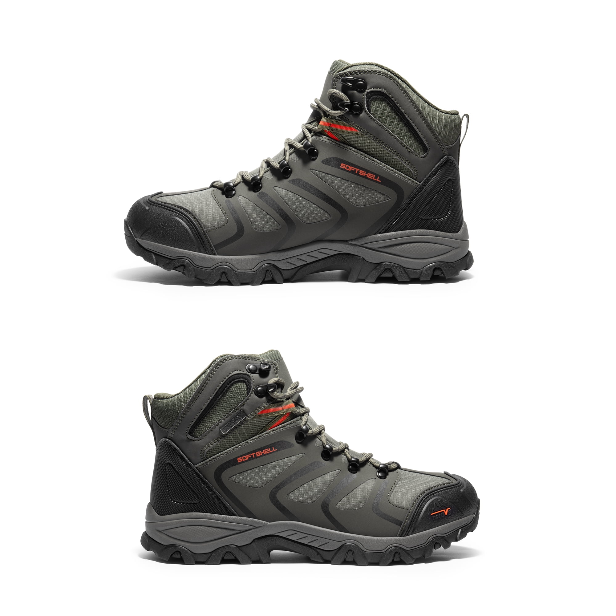 BURUDANI Mens Waterproof Hiking Boots Backpacking Lightweight Outdoor Work Boots