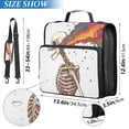 thumbnail image 2 of FORMRS Zipper Binder with Shoulder Strap 2-inch Ring 500 Sheet Capacity File Bag, Colorful Skeleton, 2 of 5