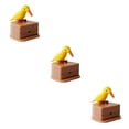 thumbnail image 3 of Injueey Caja de palillos de Estuche de almacenamiento de palillos de Dispensador automático Forma de pájaro Soporte de plástico ABS, Pájaro amarillo espalda rosa 3piezas Injueey CBP155259, 3 of 6
