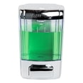 thumbnail image 2 of Restaurantware-Clean Tek Professional 23.7 Ounce Manual Soap Dispenser, 1 Wall-Mountable Soap Dispenser - With Security Key, Clear Plastic Refillable Soap Dispenser, Push Mechanism, Transparent Tank, 2 of 3