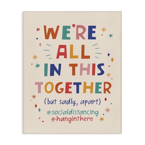 Stupell Industries Eclectic All in Together But Apart Canvas Art, 16 x 20, by Nina Seven