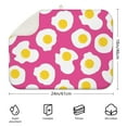 thumbnail image 2 of Breakfast-Themed Kitchen Drying Mat - Quick-Dry Microfiber Dish Drying Pad with Hanging Loop, Heat Resistant & Washable for Food Lovers (1824 Inch), 2 of 5